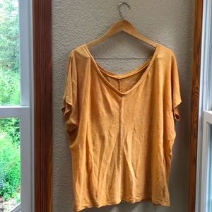 EILEEN FISHER Linen Tee in Medium